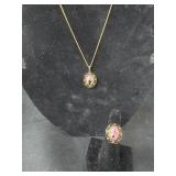 1/20 12k GF Rhodonite Ring - (sz 5.5) and