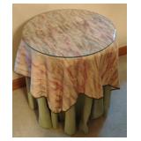 Side table with removable glass top 20 x 24