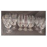 Crystal wine glasses