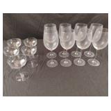 Wine and champagne glasses