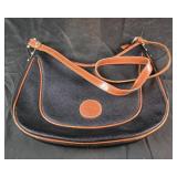 vintage Saddle River purse with a black textured