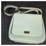Fossil sea foam green pebbled leather crossbody