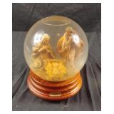Large Fontanini Nativity Glitterdome Plays Silent