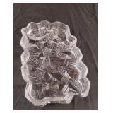 Vintage Hoya "Ice Cube" glass dish from Japan