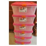 Rubbermaid snap topper 30 qt plastic storage