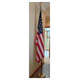 American flag 3ft x 5ft on a 95" flag pole