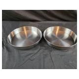 West Bend stainless steel 9" round cake pans