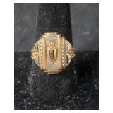 10k Mens 1951 Class ring - 8.1gr - sz 10