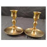 Solid brass candle stick holders
