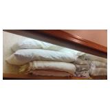 Pillows, towels, sheets and more.....
