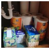Paper towels and kleenex
