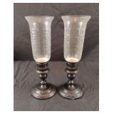 Vintage Gorham silver plated candle stick holders
