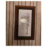 9x15 D. Morgan framed watercolor print featuring