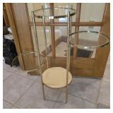 26x29 metal and glass plant stand bottom glass is