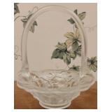 Vintage Fenton Art Glass "Water Lily" frosted