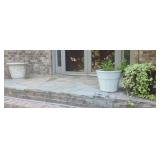 Planters and plant. 1 is ceramic