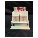 vintage Hallmark perpetual calendar desk