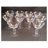 Vintage Imperial Glass twisted stem claret