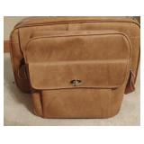 Samsonite leather overnight bag and small suit