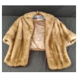 Vintage Broida stone-thomas mink fur shaw