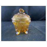 4 leg grape design jar with lid