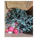 Christmas ornaments and lights