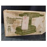 Black & Decker Finishing Sander. Powers on