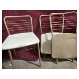 3 fold up chairs