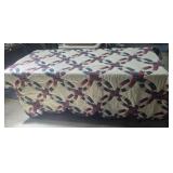 Handmade Quilt - scalloped edges 85"x84  (has