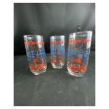 Pepsi cola glass cups with design