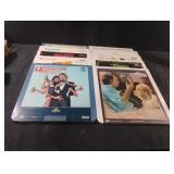 Vintage VideoDiscs including Mighty Mouse, Shaft