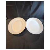 Pfaltzgraff 15.5" white serving dish stoneware