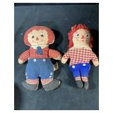 vintage knickerbocker mini Raggedy Andy doll rag