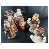 Santa statues