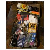 Assorted tools, screws, nails,