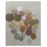 Assorted foreign coins