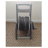 Portable hose reel with hose