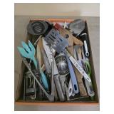 Assorted kitchen utensils and knives