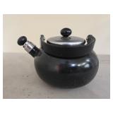 vintage Chantal black enamel on steel whistling