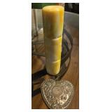 Vintage Hand Carved Stone Bamboo Stick or Sugar