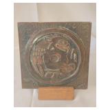 Copper plaque - possibly Aztec/Mayan