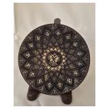Damascene 3 Footed Dish Plate - Toledo Spain