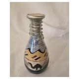 Sand filled jar art with Camels