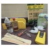 Miter saw, Stud Finder, Sand Paper, Lightbulbs