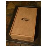 branded wooden gift box from Larbos, a Chilean