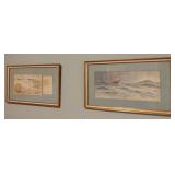 Vintage framed artwork