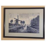Handpainted Delft Tile Wall Art 23"x17.5"