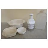 Chopper machine, container, melamine bowls