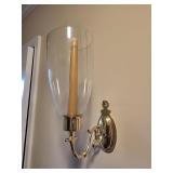 Set of 2 Wall Sconce Brass Candle Holders