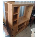 Wood TV cabinet 41 1/2 x 47 1/2 x 17